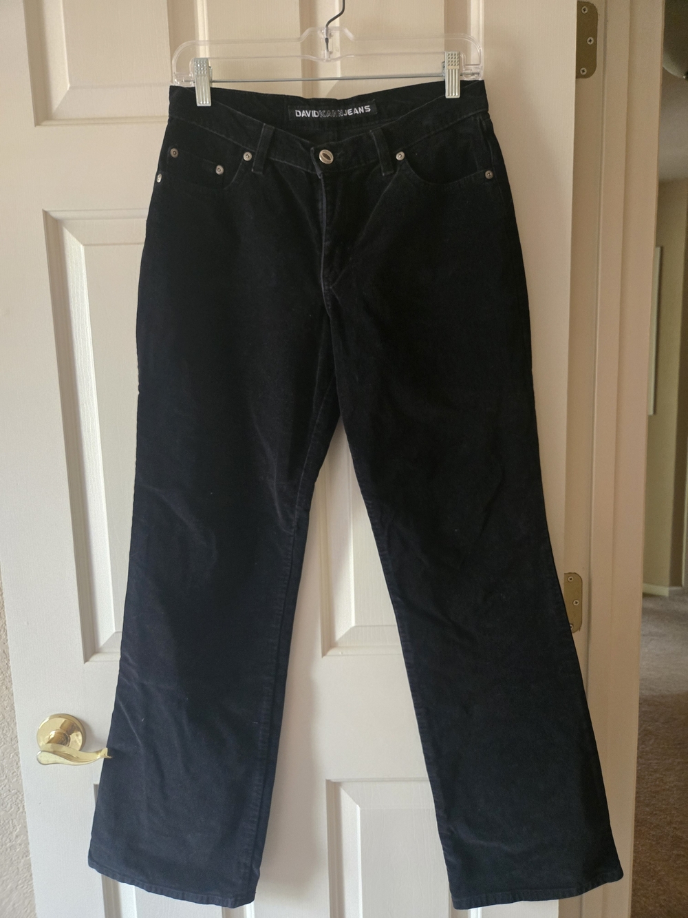 David Kahn Jeans Black Corduroy Pants, 27x39